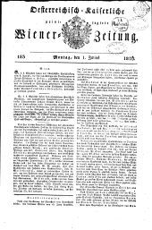 Wiener Zeitung 18160701 Seite: 1