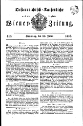 Wiener Zeitung 18160728 Seite: 1