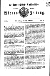 Wiener Zeitung 18161026 Seite: 1