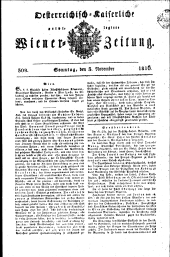 Wiener Zeitung 18161103 Seite: 1