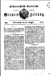 Wiener Zeitung 18161127 Seite: 1