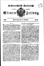 Wiener Zeitung 18161203 Seite: 1