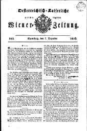 Wiener Zeitung 18161207 Seite: 1