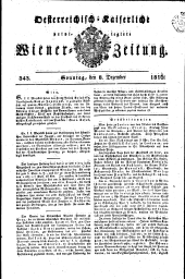 Wiener Zeitung 18161208 Seite: 1