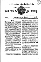 Wiener Zeitung 18161220 Seite: 1