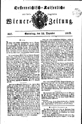 Wiener Zeitung 18161222 Seite: 1