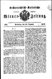 Wiener Zeitung 18161228 Seite: 1