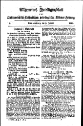 Wiener Zeitung 18170109 Seite: 5
