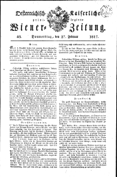 Wiener Zeitung 18170227 Seite: 1