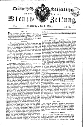 Wiener Zeitung 18170301 Seite: 1