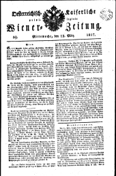 Wiener Zeitung 18170312 Seite: 1