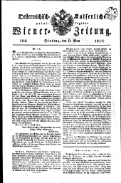 Wiener Zeitung 18170506 Seite: 1