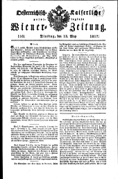 Wiener Zeitung 18170513 Seite: 1