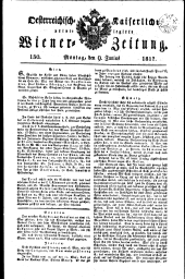 Wiener Zeitung 18170609 Seite: 1