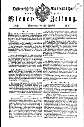 Wiener Zeitung 18170623 Seite: 1