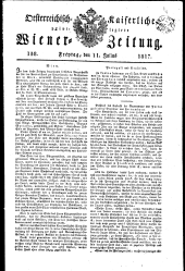 Wiener Zeitung 18170711 Seite: 1