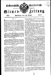 Wiener Zeitung 18170719 Seite: 1