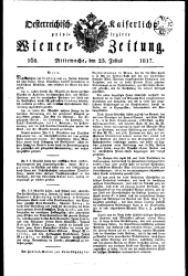 Wiener Zeitung 18170723 Seite: 1