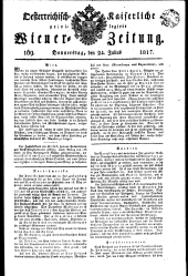 Wiener Zeitung 18170724 Seite: 1