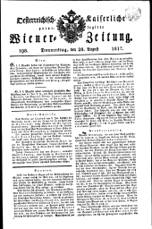 Wiener Zeitung 18170828 Seite: 1