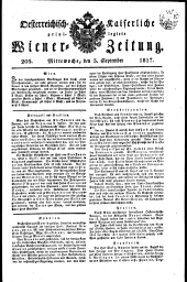 Wiener Zeitung 18170903 Seite: 1