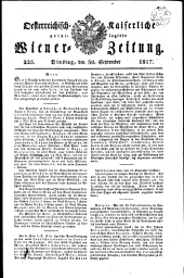 Wiener Zeitung 18170930 Seite: 1