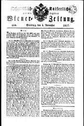 Wiener Zeitung 18171104 Seite: 1