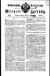 Wiener Zeitung 18171211 Seite: 1