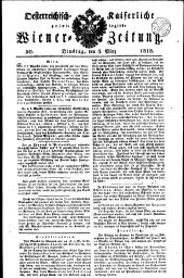 Wiener Zeitung 18180303 Seite: 1