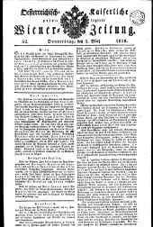 Wiener Zeitung 18180305 Seite: 1