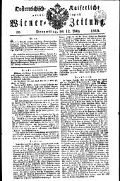 Wiener Zeitung 18180312 Seite: 1