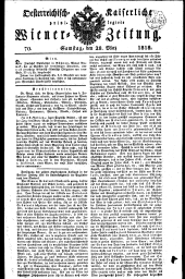 Wiener Zeitung 18180328 Seite: 1