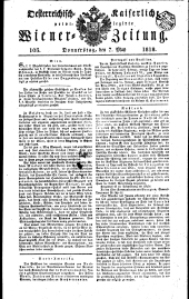 Wiener Zeitung 18180507 Seite: 1