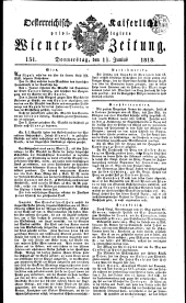 Wiener Zeitung 18180611 Seite: 1