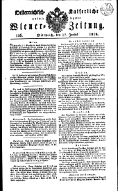 Wiener Zeitung 18180617 Seite: 1