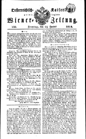 Wiener Zeitung 18180619 Seite: 1