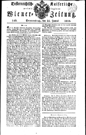 Wiener Zeitung 18180625 Seite: 1