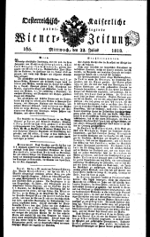 Wiener Zeitung 18180722 Seite: 1