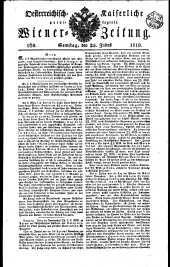 Wiener Zeitung 18180725 Seite: 1