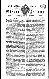 Wiener Zeitung 18181211 Seite: 1