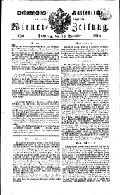 Wiener Zeitung 18181218 Seite: 1