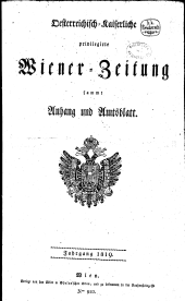 Wiener Zeitung 1819bl01 Seite: 1