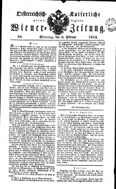Wiener Zeitung 18190208 Seite: 1