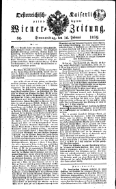 Wiener Zeitung 18190218 Seite: 1