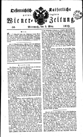 Wiener Zeitung 18190303 Seite: 1