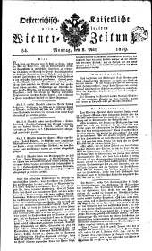 Wiener Zeitung 18190308 Seite: 1
