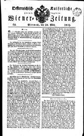 Wiener Zeitung 18190324 Seite: 1
