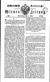 Wiener Zeitung 18190501 Seite: 1