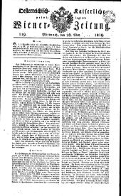 Wiener Zeitung 18190526 Seite: 1