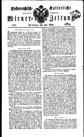 Wiener Zeitung 18190528 Seite: 1